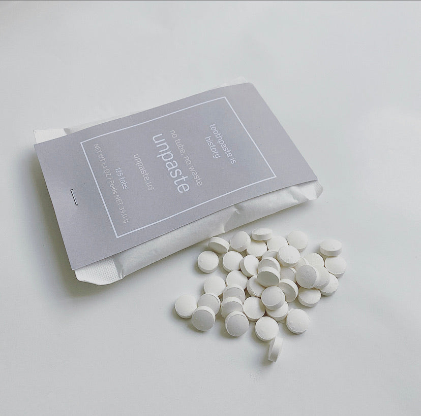 UNPASTE TOOTH TABLETS